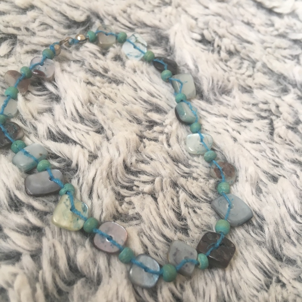 Summery Blue Anklet